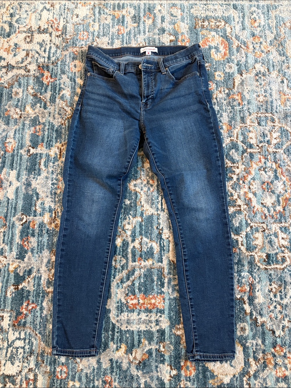 Lucky Brand Indigo Skinny Jeans — Dark Blue Wash